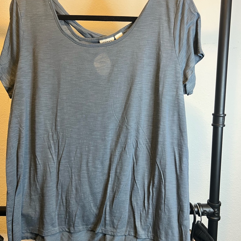 Casual Blue Women's Top